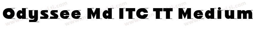 Odyssee Md ITC TT MediumItalic字体转换